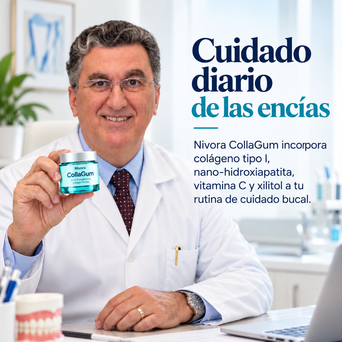 Nivora - Polvo de colágeno para las encías